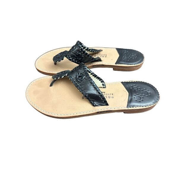 Palm Beach Sandals Classic Black Made in USA Women's size 10 - Picture 2 of 8